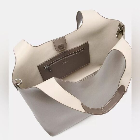 ZARA TOTE SHOPPER BAG - Picture 5 of 10